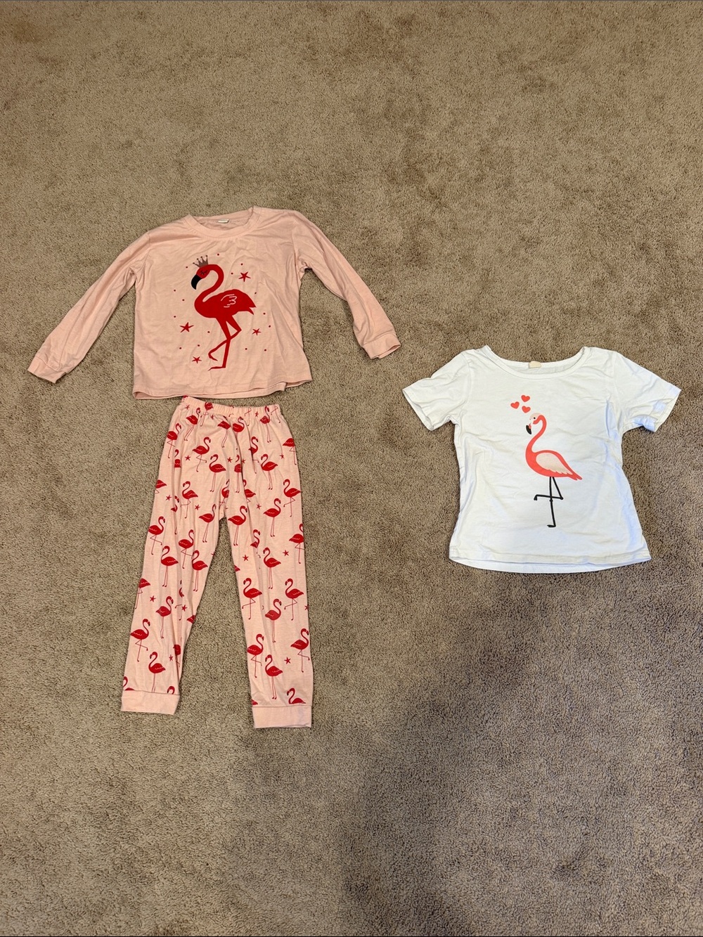 Girls 5/6 Flamingo PJs and Shirt